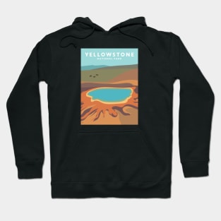 Yellowstone National Park, Wyoming Travel Poster Hoodie